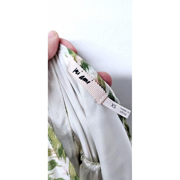 FRANCESCA Mi Ami Green Spaghetti Adjustable Straps Lined Women Romper Shorts... - Picture 6 of 6